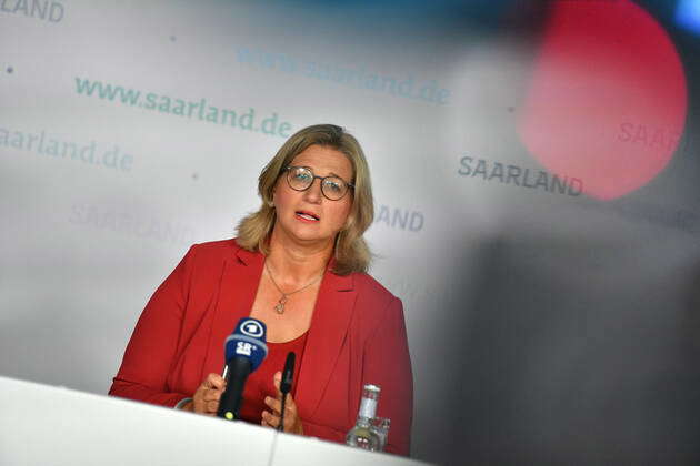 Saarlands Minister President Anke Rehlinger Spd Attends The Plenary