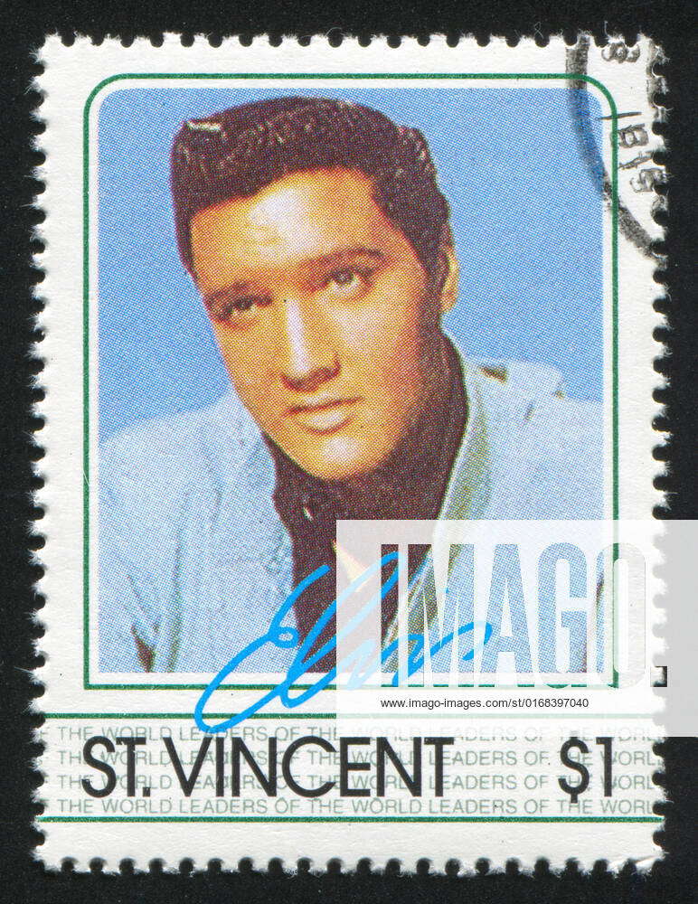 ST VINCENT CIRCA 1985 Stamp Printed By St Vincent Shows Elvis