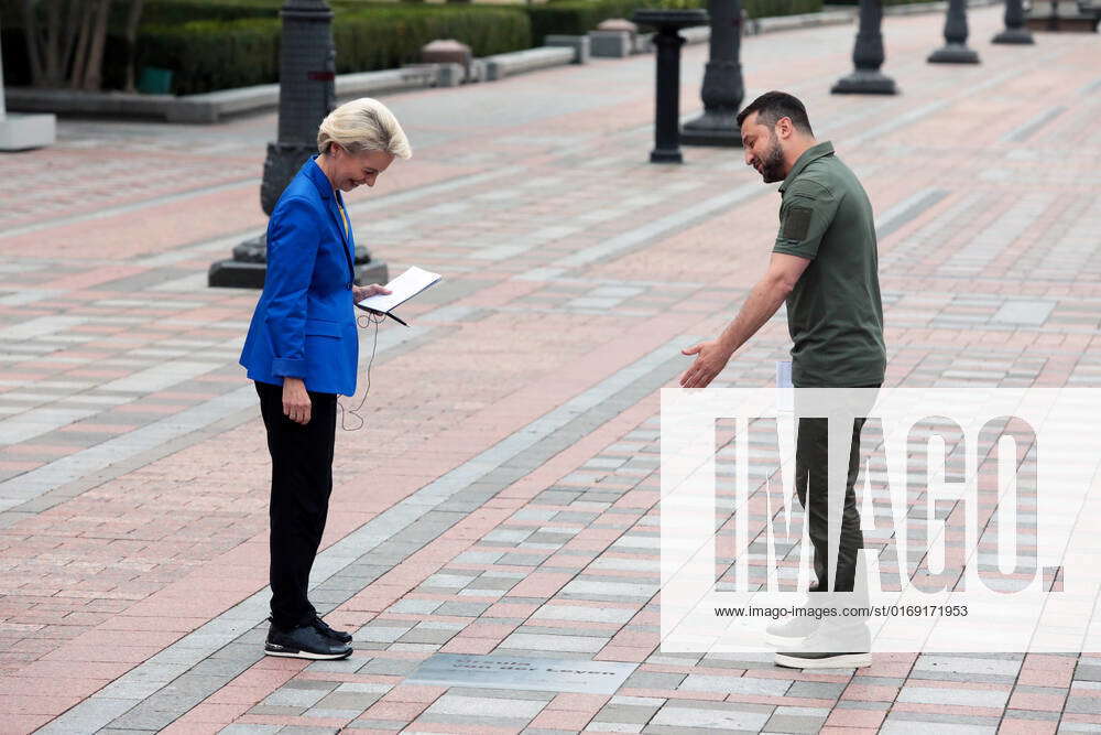 Meeting Of Volodymyr Zelenskyy And Ursula Von Der Leyen In Kyiv Kyiv