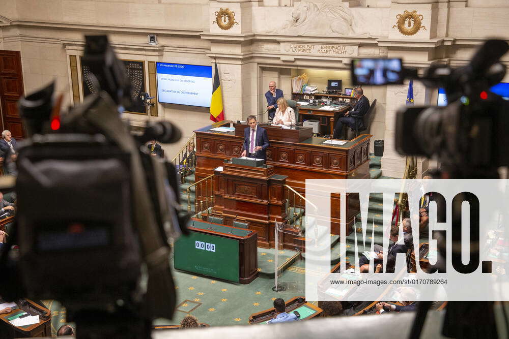 Prime Minister Alexander De Croo Delivers A Speech At A Plenary Session