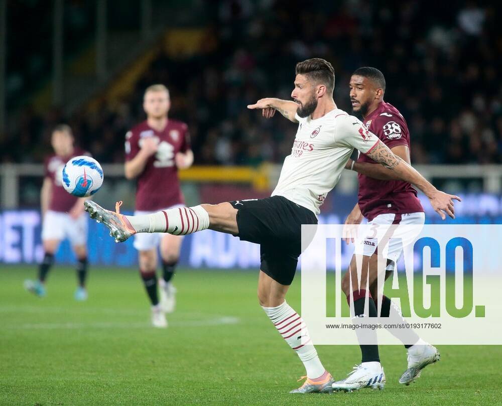 Oliver Giroud Ac Milan During The Italian Serie A Football Match