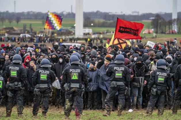 Violent Clashes Between Thousands Of Protesters And Police After A