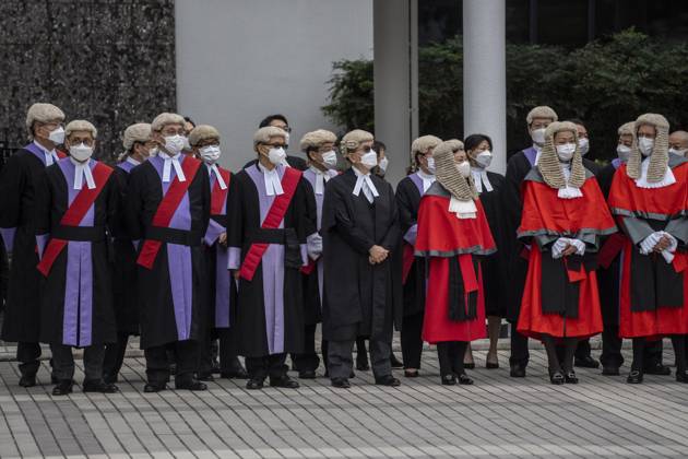 Hong Kong Ceremonial Opening Of Legal Year Police Officers