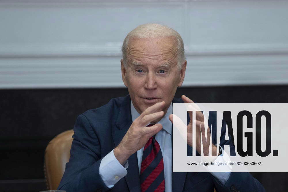 United States President Joe Biden Makes A Statement During A Meeting