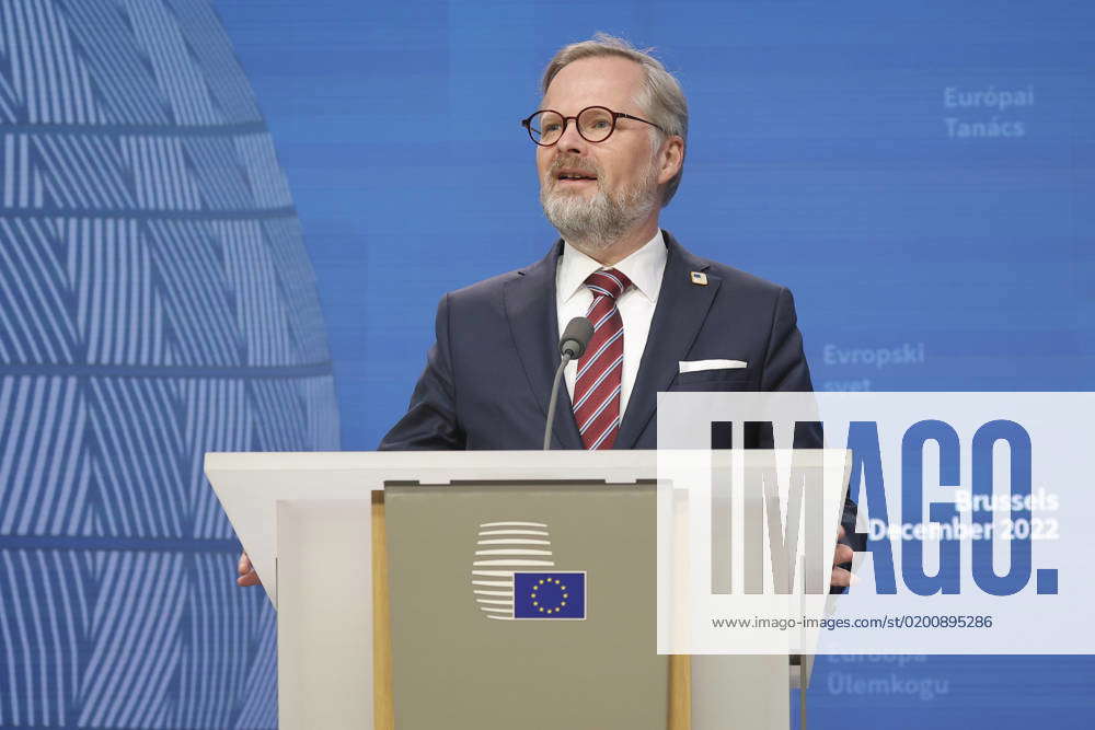 Petr Fiala PM Of The Czech Republic At The European Council Prime