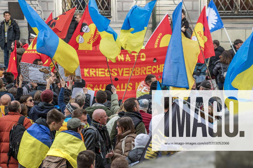 Pro Ukraine Demo Trifft Auf Anti Siko Demo Gegens Tzliche