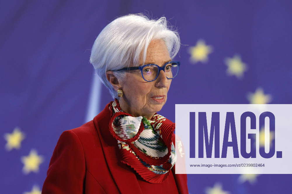 Ecb President Christine Lagarde At The Press Conference Of The European