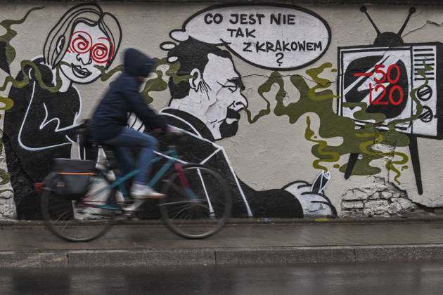 Krakow S Newest Mural With Caricature Of Major Majchrowski KRAKOW