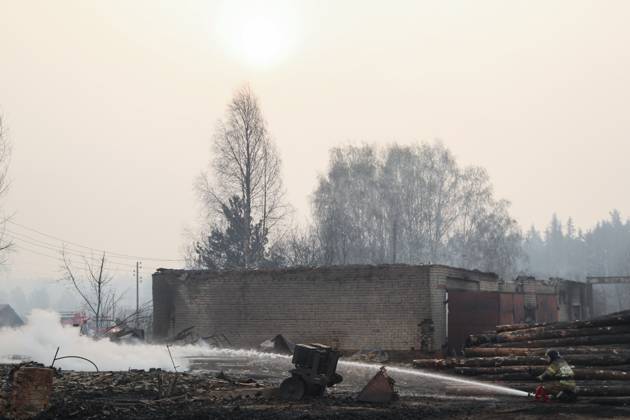 Russia Wildfires A View Shows A Burnt Area In The