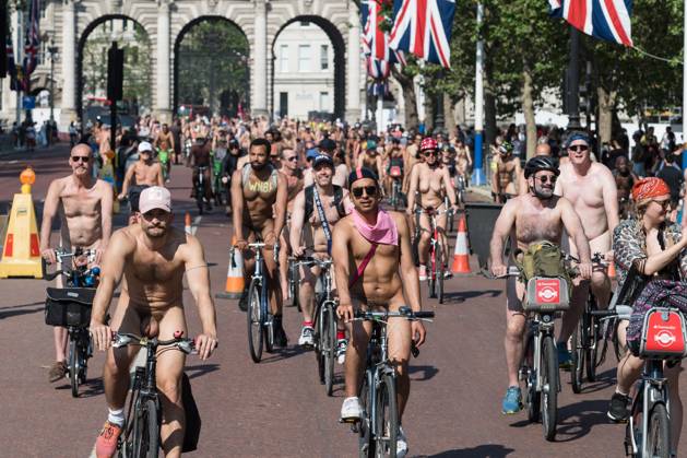 World Naked Bike Ride 2023 In London LONDON UNITED KINGDOM JUNE 10