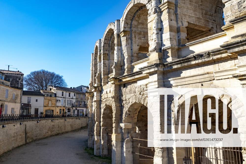 Roman Amphitheater In Arles Provence Alpes Cote D Azur In France