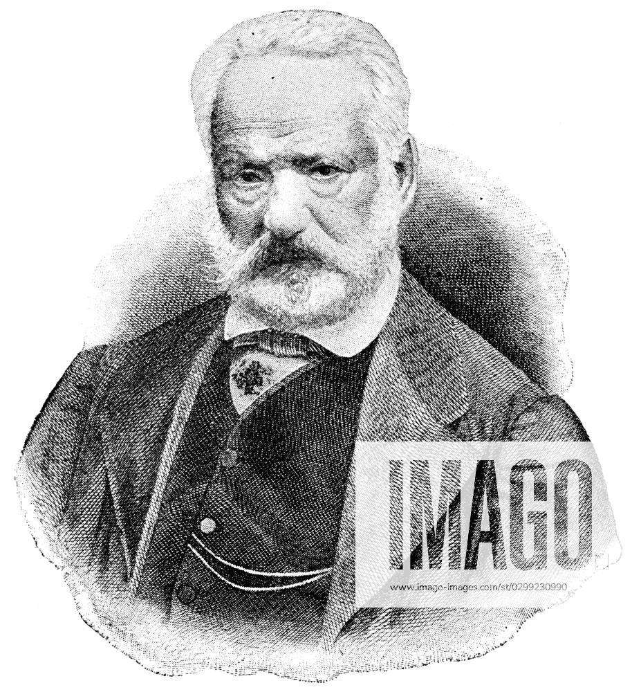 Portrait Of Victor Hugo A French Poet Novelist And Dramatist Of The