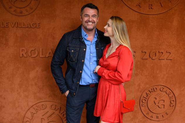 Roland Garros Celebrities At Village Arnaud Ducret And His Wife