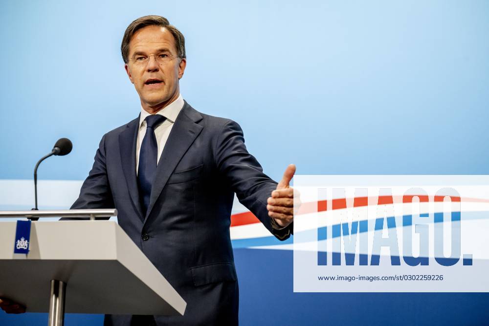 THE HAGUE Outgoing Prime Minister Mark Rutte Speaks To The Press