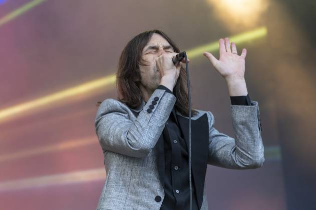 Primal Scream Perform At Wythenshawe Park Manchester United Kingdom