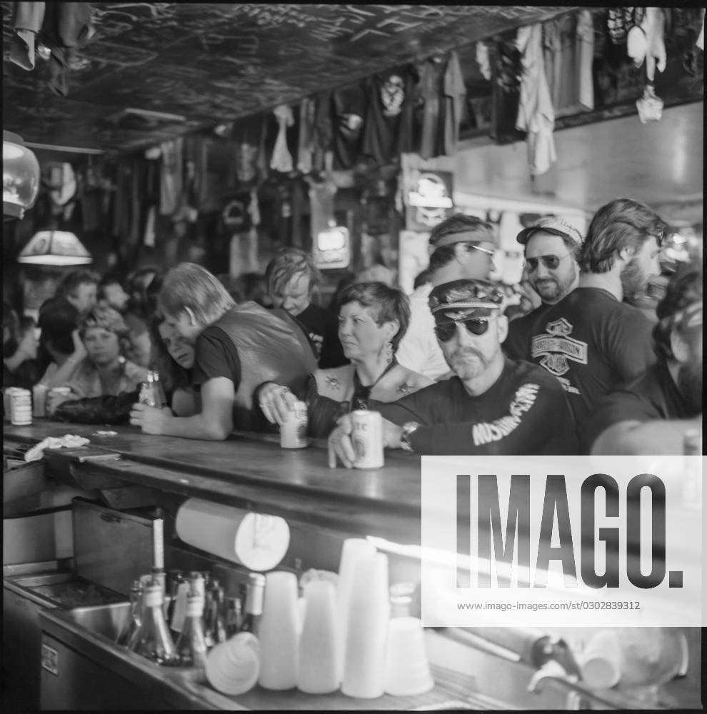 Patrons In The Boot Hill Saloon During Daytona Bike Week In March 1986