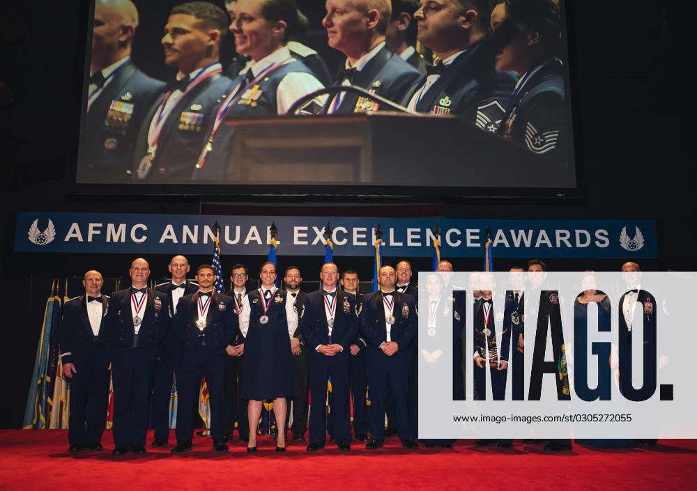 Air Force Materiel Command Annual Excellence Award Winners Pose With