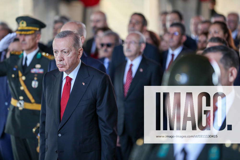 October Ankara Turkey President Recep Tayyip Erdo An Stands