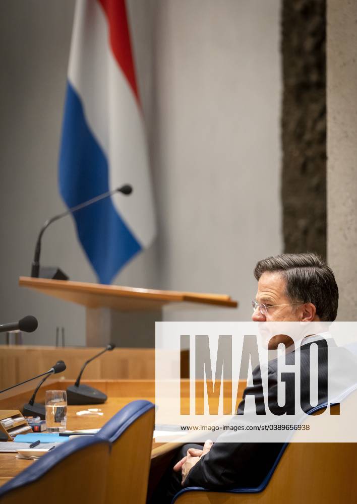 The Hague Outgoing Prime Minister Mark Rutte During A Debate In The