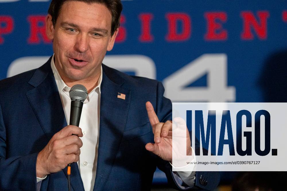 Syndication USA TODAY Florida Governor Ron Desantis Speaks At A Town