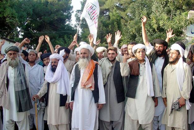 Activists Of Jamiat Ulema E Islam Jui F Chant Slogans Against Rocket