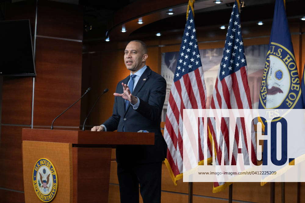 United States House Minority Leader Hakeem Jeffries Democrat Of New