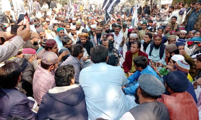 LARKANA PAKISTAN FEB 12 Activists Of Jamiat Ulema E Islam JUI F