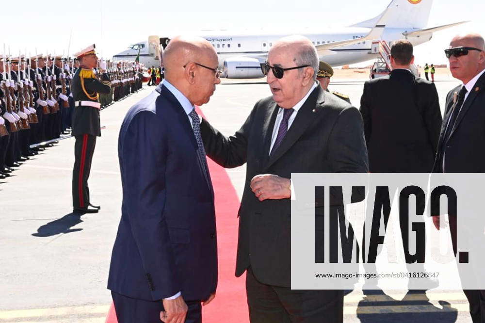 Algerian President Abdelmadjid Tebboune Arrives In Tindouf On A Field