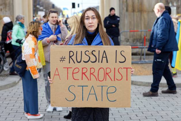 Berlin Germany Deu Pro Ukrainian Demonstration Victoryforpeace Defend