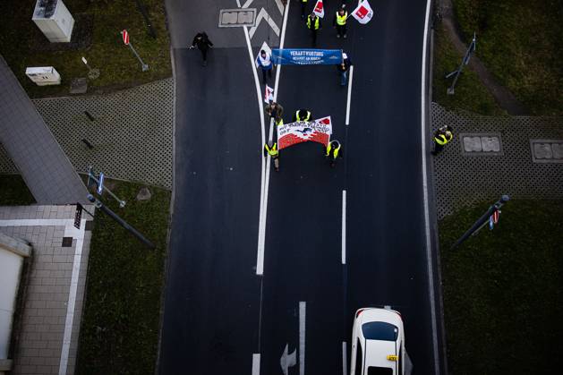 A Rally Of Lufthansa Employees At Berlin Brandenburg Airport During A