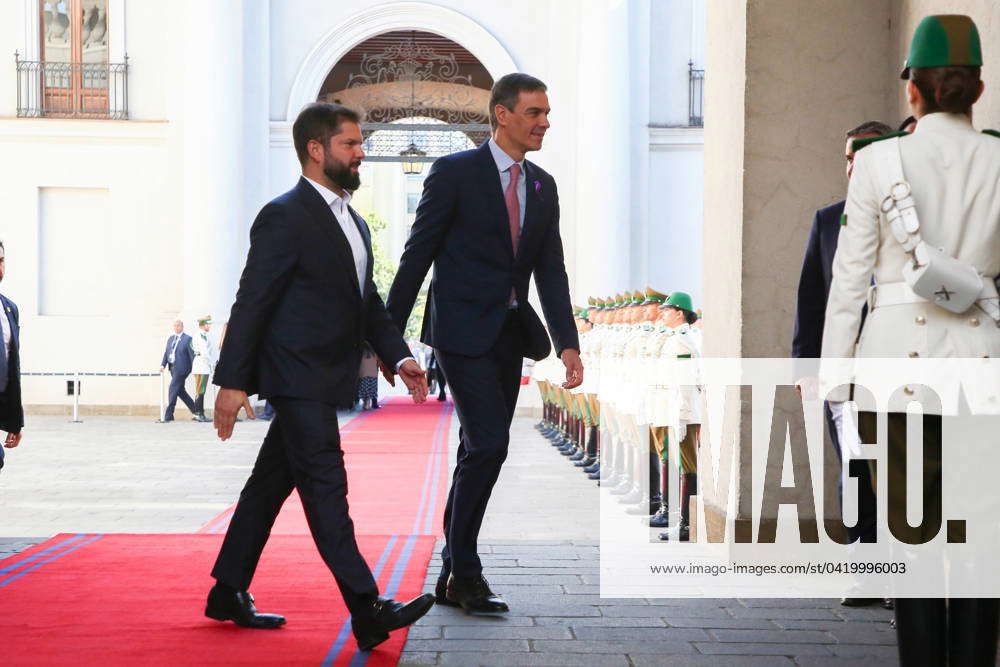 Santiago March The President Of The Republic Gabriel Boric