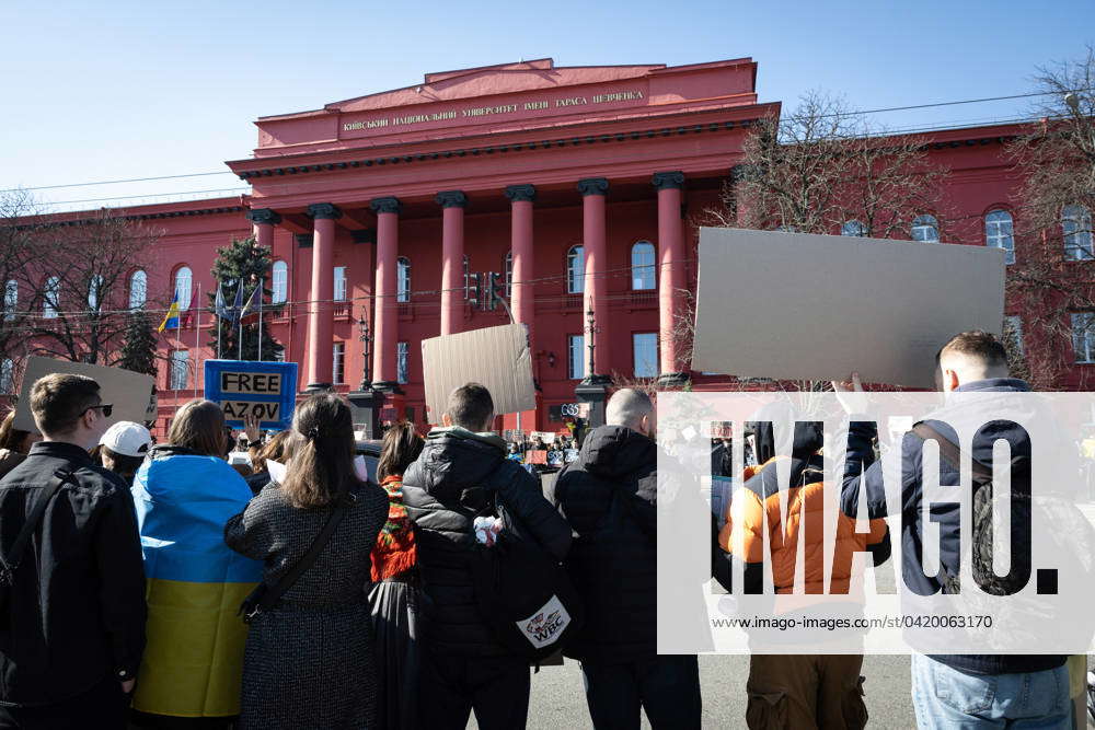 Rally Of Relatives Of The Azovstal Defenders In Kyiv Ukraine Mar