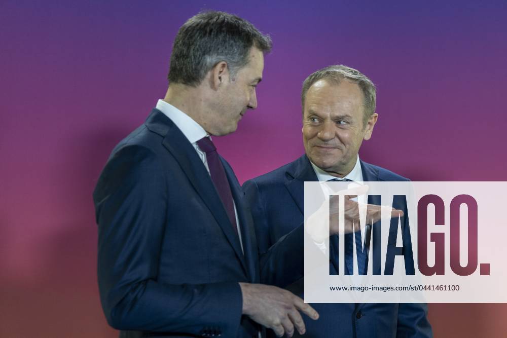 Prime Minister Alexander De Croo And Polish Prime Minister Donald Tusk