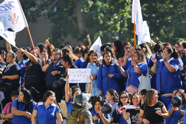 Santiago April 5 2024 On The Second Day Of The Strike Of The National