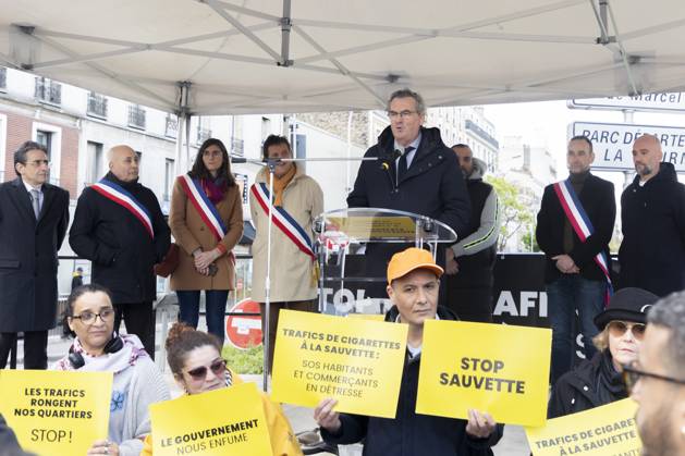 Aubervilliers France April Press Conference With Elected