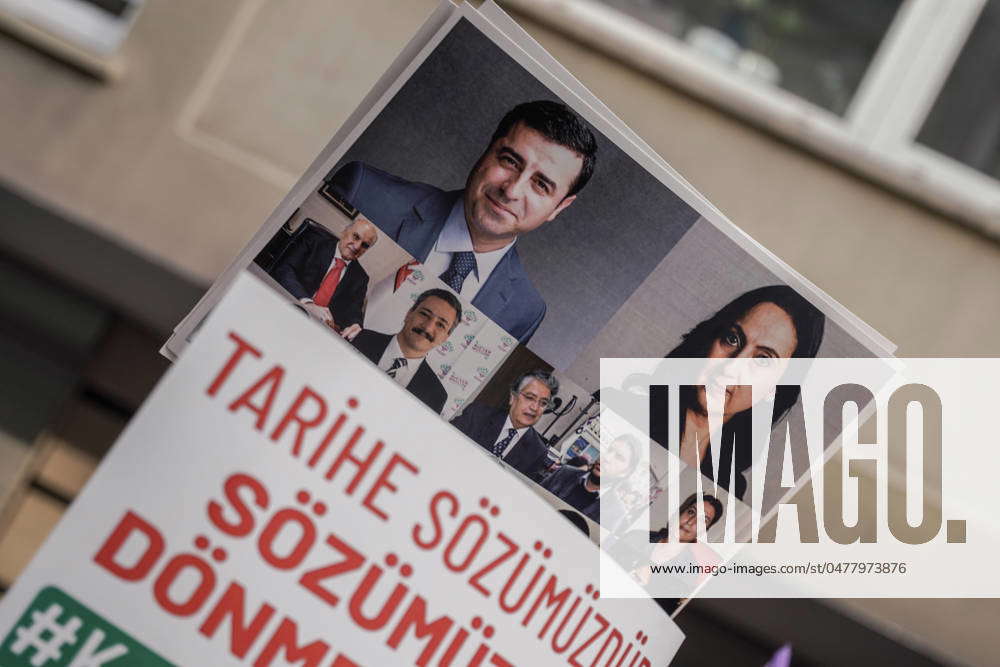 May 17 2024 Ankara Turkey A Party Member Holds A Placard With