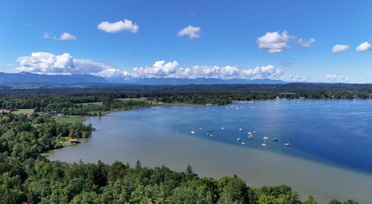 Seeshaupt Bavaria Germany May An Early Summer Day Near