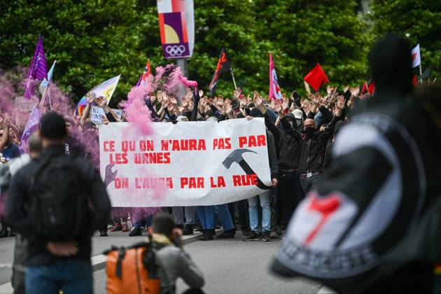 MANIFESTATION CONTRE LEXTREME DROITE PHOTOPQR LE PROGRES Joël PHILIPPON