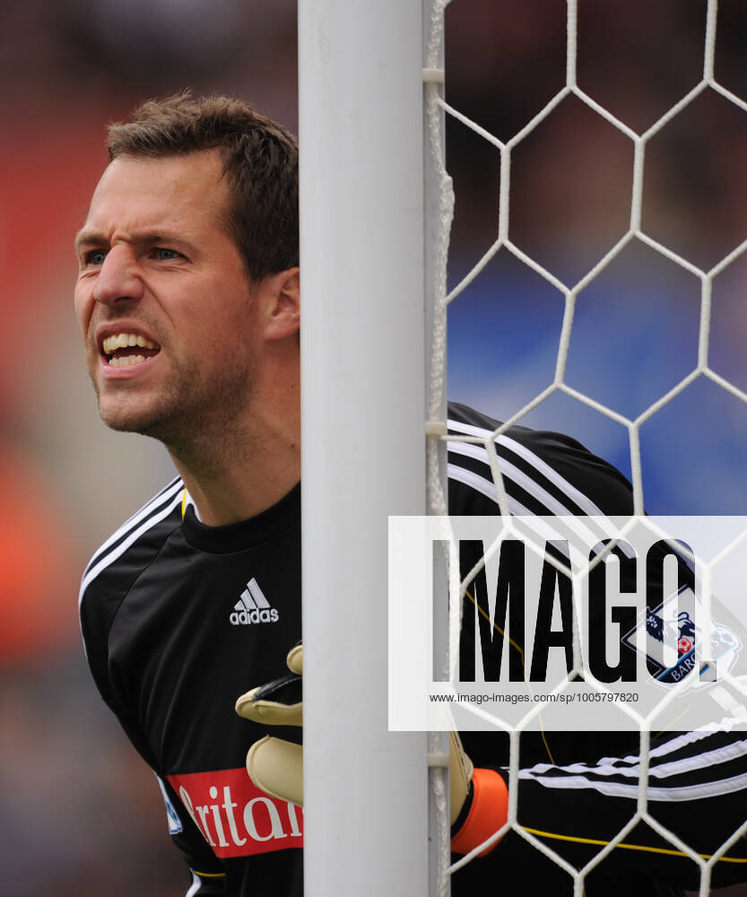 Mandatory Credit: Photo by Back Page Images Shutterstock (1227025l) Thomas Sorensen of Stoke City Stoke City v West Ham United, FA Premier League football match, Britannia Stadium, Stoke, Britain - 18 Sep 2010 No use with unauthorised audio, video, data, fixture lists (outside the EU), club league logos or live services. Online in-match use limited to 45 images (+15 in extra time). No use to emulate moving images. No use in betting, games or single club league player publications services. Stoke City v West Ham United, FA Premier League football match, Britannia Stadium, Stoke, Britain - 18 Sep 2010 No use with unauthorised audio, video, data, fixture lists (outside the EU), club league logos or live services. Online in-match use limited to 45 images (+15 in extra time). No use to emulate moving images. No use in betting, games or