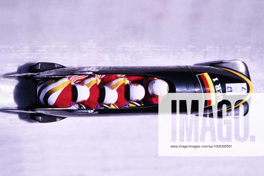 HOPPE Wolfgang Team GER 4-man bob 3 place with HIELSCHER, HANNEMANN Rene and EMBACH Olympic Winter Games 1994 in Lillehammer on 27 02 1994 in Lillehammer