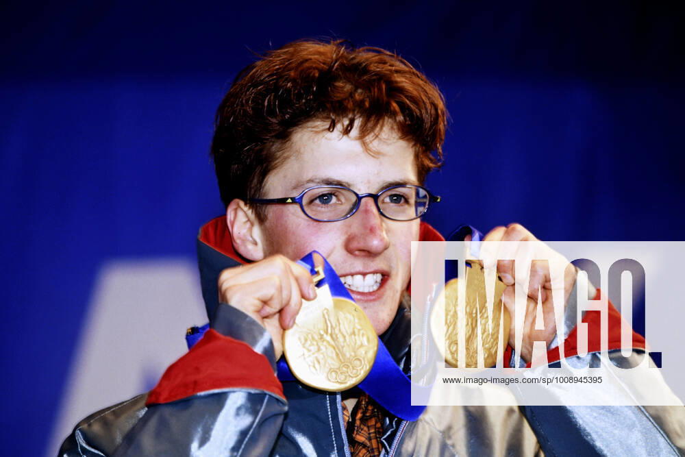 AMMANN Simon Team SUI 1 Place Olympic Champion Ski Jumping K 120 at the Award Ceremony Olympic Winter Games 2002 Salt Lake City USA on 13 02 2002 in Salt Lake City