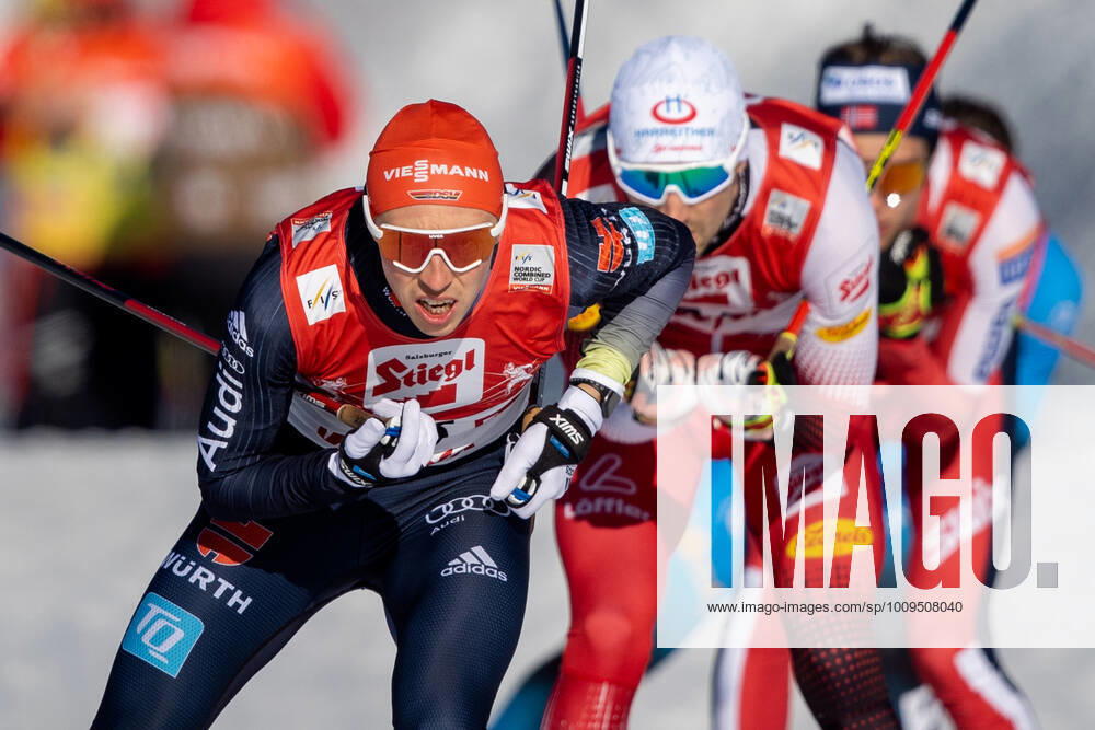 Eric FRENZEL GER, SSV Geyer Nordic combined, Gundersen 12,5 km cross-country Nordic combined FIS Mens World Cup, Seefeld Triple, season 2021 2022, on 30 01 2022, in Seefeld, Austria Source Copyright Credit Oryk HAIST xx