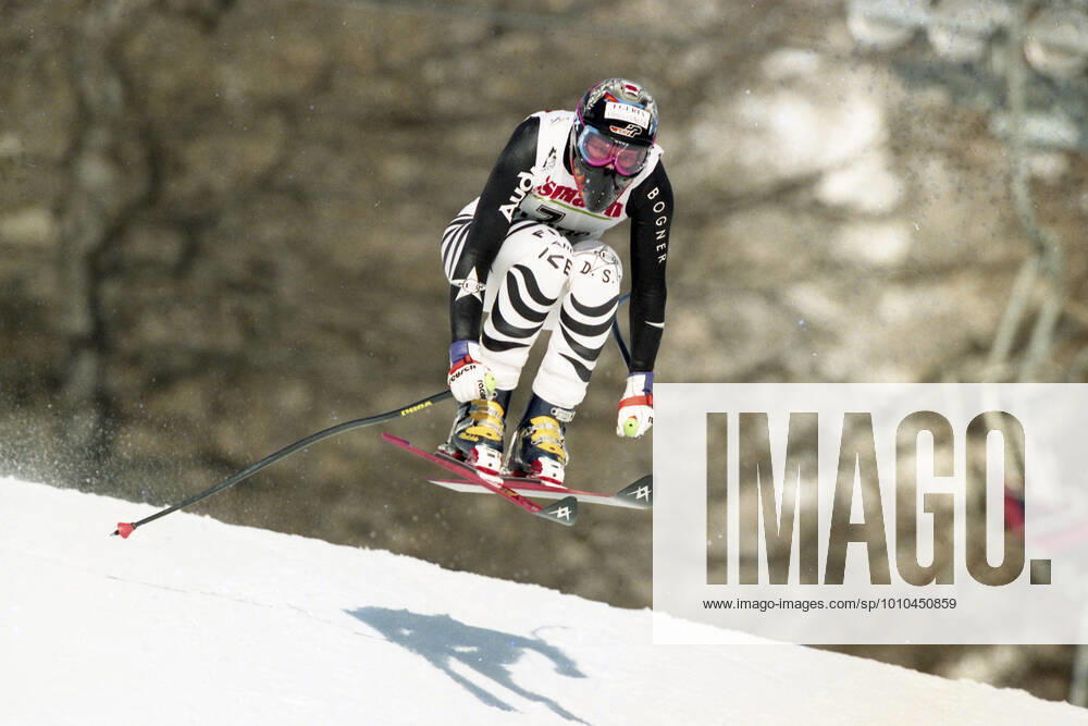 Katja SEIZINGER, GER, skier, action, January 1997, Â