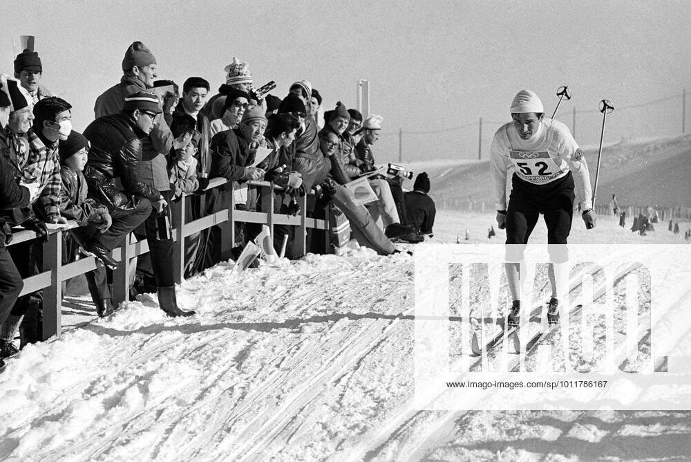 XI Olympic Winter games, Winterspiele,Spiele, Summer games in Sapporo 334411 23.02.1972 Soviet cross country skier Fydor Simashev took the 15 km silver gold at the 1972 Winter Olympics in Sapporo (Japan). 1972. Dmitryi Donskoy Sputnik Sapporo Japan