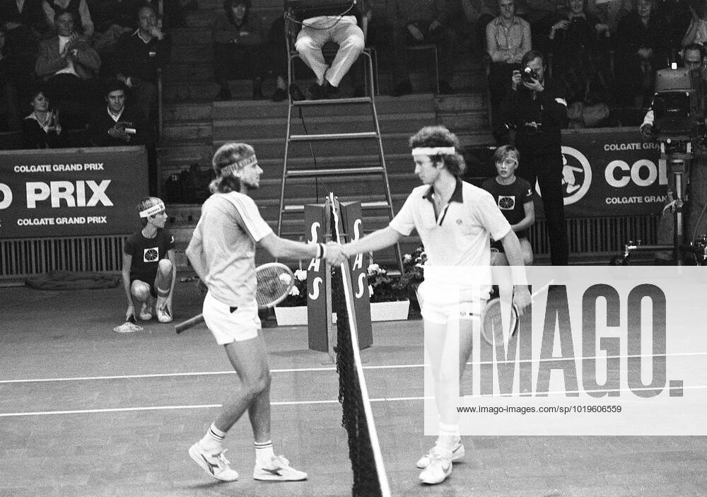 STOCKHOLM 1978 11 12 Björn Borg tv has lost to John McEnroe, USA, in the semi-finals of the Stockholm Open with the scores 6 3, 6 4 It is their first meeting and the first time Borg has lost to a younger opponent Stockholm Sweden TENNIS