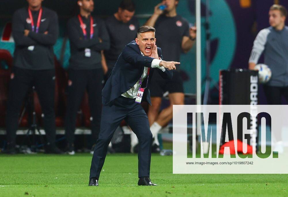 Mandatory Credit: Photo by Kieran McManus Shutterstock (13634907bv) John Herdman manager of Canada Croatia v Canada, FIFA World Cup, WM, Weltmeisterschaft, Fussball 2022, Group F, Football, Khalifa International Stadium, Ar-Rayyan, Qatar - 27 Nov 2022 Editorial Use Only Croatia v Canada, FIFA World Cup 2022, Group F, Football, Khalifa International Stadium, Ar-Rayyan, Qatar - 27 Nov 2022 Editorial Use Only