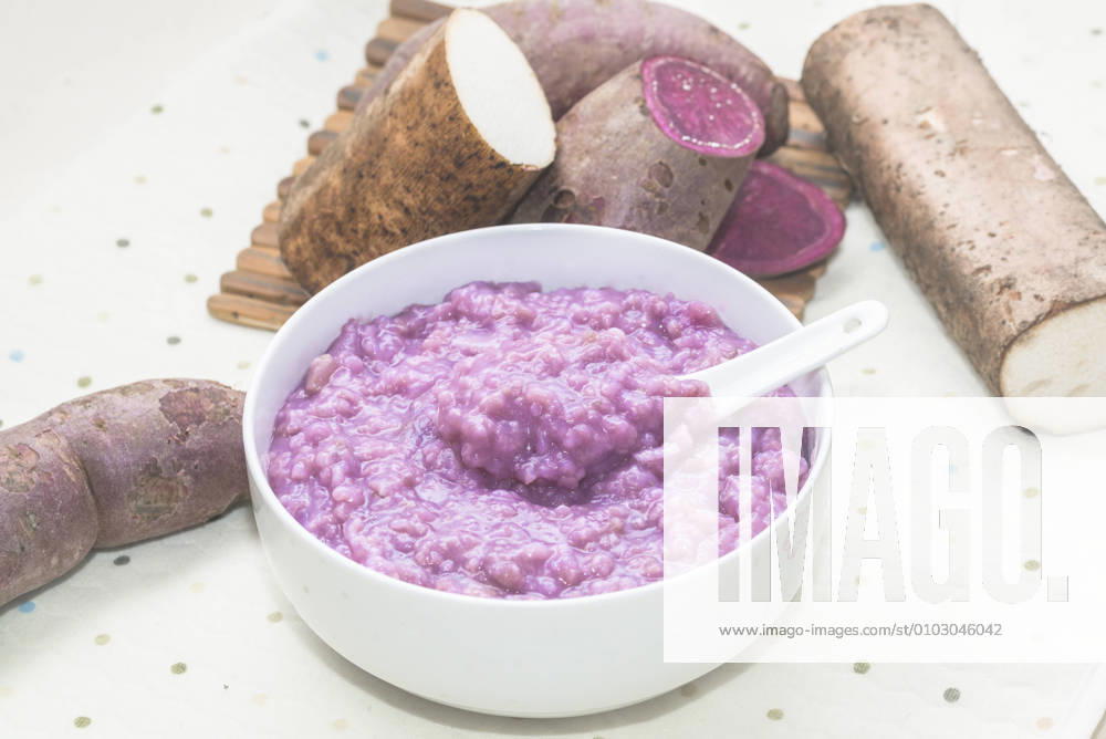 Purple potato yam porridge 596787818966548898