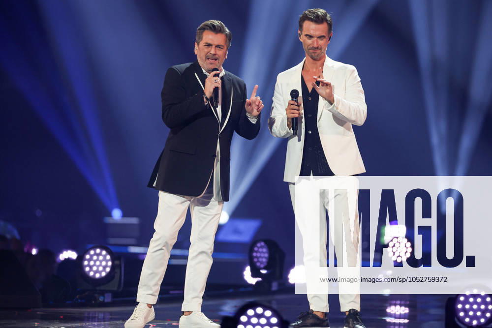 Schlagerbooom 2024 Alles sparkelt Alles glitzert on 19 10 2024 in the Westfalenhalle in Dortmund Thomas Anders and Florian Silbereisen MH