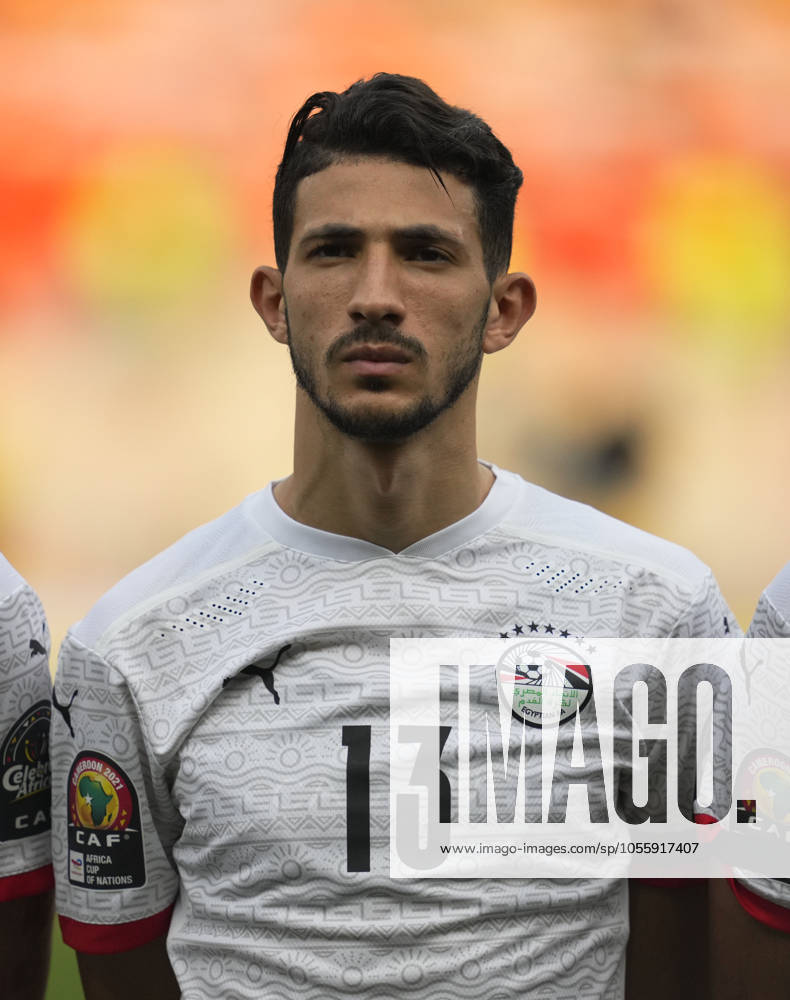 Egypt vs Ivory Coast- Africa Cup of Nations Douala, Cameroon, January, 26, 2022: Ahmed Abou El Fotouh of Egypt during Egypt vs Ivory Coast- Africa Cup of Nations at Japoma stadium. Kim Price CSM. Douala Cameroon Cameroon