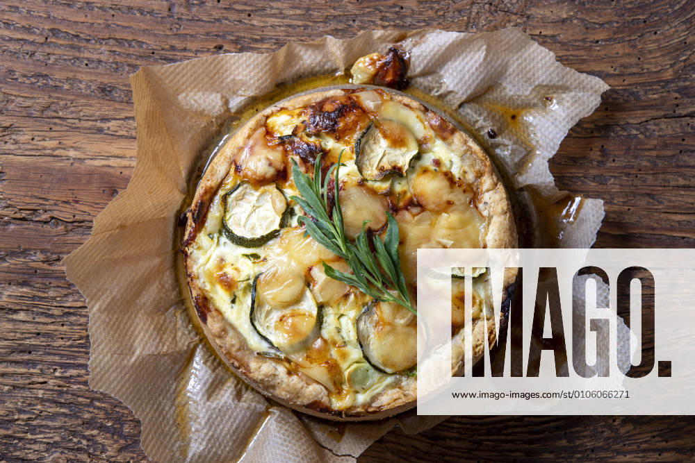 French quiche on wood 1035307340